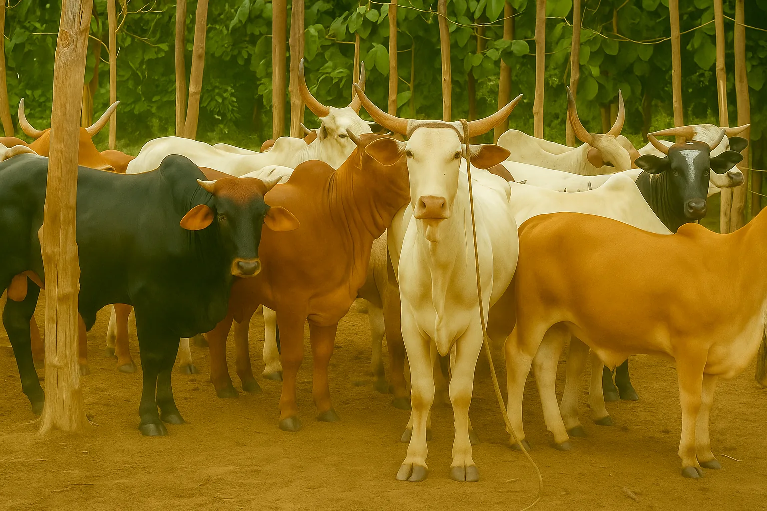 Cattle raised at Gyidiman Farms